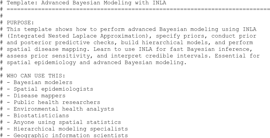 Advanced Bayesian Modeling with INLA.R